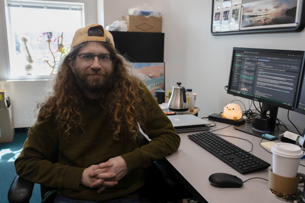 Moraine gallery coordinator Dan Jarvis goes with the (artistic)&nbsp;flow